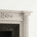 Travertine fireplace in White Travertine - Image 5