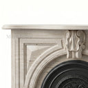 Travertine fireplace in White Travertine - Image 5