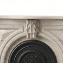 Travertine fireplace in White Travertine - Image 7