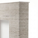 Travertine fireplace in White Travertine - Image 7