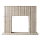 Travertine fireplace in White Travertine - Image 5