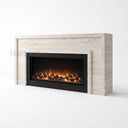 Travertine fireplace in White Travertine - Image 3