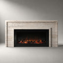 Travertine fireplace in White Travertine - Image 1