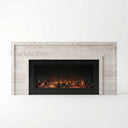 Travertine fireplace in White Travertine - Image 5