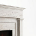 Travertine fireplace in White Travertine - Image 4