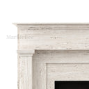 Travertine fireplace in White Travertine - Image 7