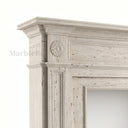 Travertine fireplace in White Travertine - Image 4