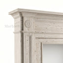 Travertine fireplace in White Travertine - Image 4