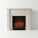 Travertine fireplace in White Travertine - Image 5