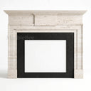 Travertine fireplace in White Travertine - Image 5