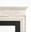 Travertine fireplace in White Travertine - Image 7