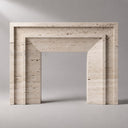 Travertine fireplace in White Travertine - Image 2