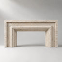 Travertine fireplace surround in White Travertine - Image 2
