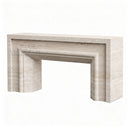 Travertine fireplace surround in White Travertine - Image 3