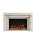 Travertine fireplace surround in White Travertine - Image 3