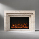 Travertine fireplace surround in White Travertine - Image 2