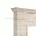 White travertine fireplace in White Travertine - Image 6