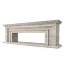Travertine fireplace surround in White Travertine - Image 5
