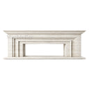 Travertine fireplace surround in White Travertine - Image 4
