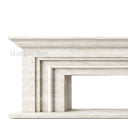 Travertine fireplace surround in White Travertine - Image 6