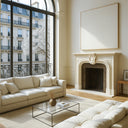 Portuguese Limestone Fireplace 45" Tall