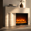 Travertine fireplace surround in White Travertine - Image 3