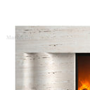 Travertine fireplace surround in White Travertine - Image 7