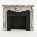 Travertine fireplace surround in White Travertine - Image 5