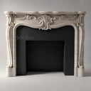Travertine fireplace surround in White Travertine - Image 2