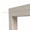 Travertine fireplace surround in White Travertine - Image 5