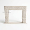 Travertine fireplace surround in White Travertine - Image 3