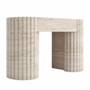 Travertine fireplace surround in White Travertine - Image 4