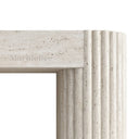 Travertine fireplace surround in White Travertine - Image 5