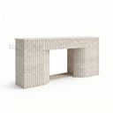 Travertine fireplace surround in White Travertine - Image 5