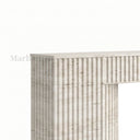 Travertine fireplace surround in White Travertine - Image 7
