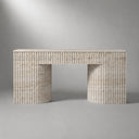Travertine fireplace surround in White Travertine - Image 2