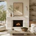 Travertine fireplace surround in White Travertine - Image 1
