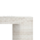 Travertine fireplace surround in White Travertine - Image 6