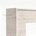 Travertine fireplace surround in White Travertine - Image 6