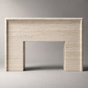 Travertine fireplace surround in White Travertine - Image 2