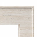 Travertine fireplace surround in White Travertine - Image 5