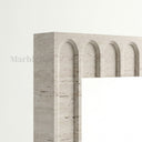 Travertine fireplace surround in White Travertine - Image 6