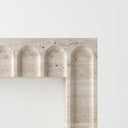 Travertine fireplace surround in White Travertine - Image 7