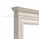 Travertine fireplace surround in White Travertine - Image 6