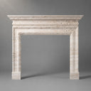 Travertine fireplace surround in White Travertine - Image 2