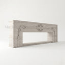 Travertine fireplace surround in White Travertine - Image 5