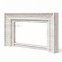 Travertine fireplace surround in White Travertine - Image 3