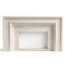 Travertine fireplace surround in White Travertine - Image 4