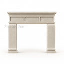 Limestone fireplace in Moonlight Beige Limestone - Image 5