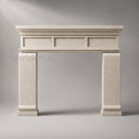 Limestone fireplace in Moonlight Beige Limestone - Image 2